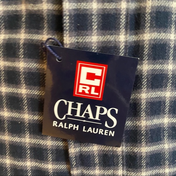 Chaps Ralph Lauren Navy Button Down Shirt - Picture 3 of 5